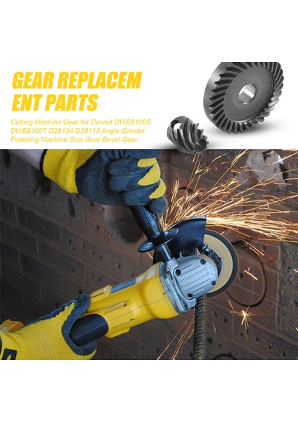 Dewalt DWE8100S DWE8100T D28134 D28113 Açı Taşlama Makinesi Parlatma Makinesi Için Kesme Makinesi Dişlisi Boyut Dişli Konik Dişli (Yurt Dışından) fırsatları