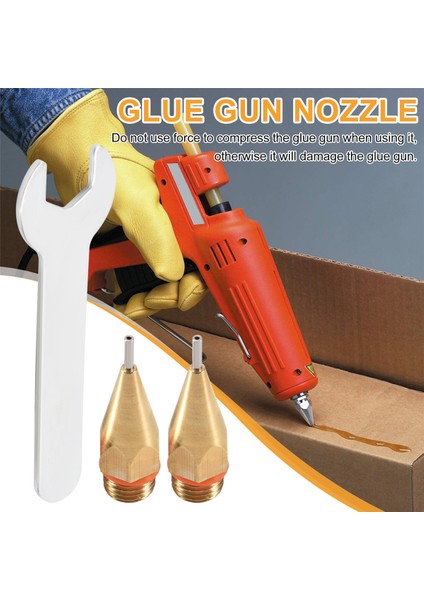 Adet 1 mm Açıklık Çaplı Sıcak Eriyen Tutkal Nozulu 1.0X40 mm Bakır Nozul Nozul Anahtarı Değiştirilebilir Nozul Parçaları (Yurt Dışından) fırsatları