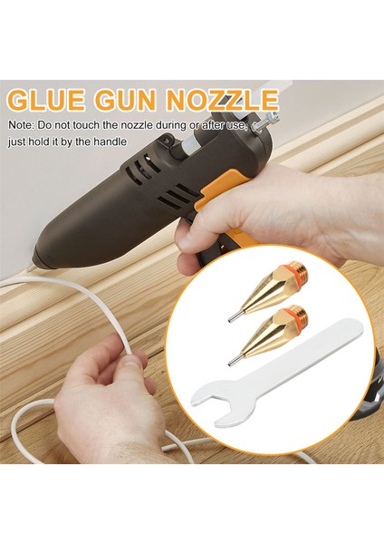 Adet 1 mm Açıklık Çaplı Sıcak Eriyen Tutkal Nozulu 1.0X40 mm Bakır Nozul Nozul Anahtarı Değiştirilebilir Nozul Parçaları (Yurt Dışından) indirimleri