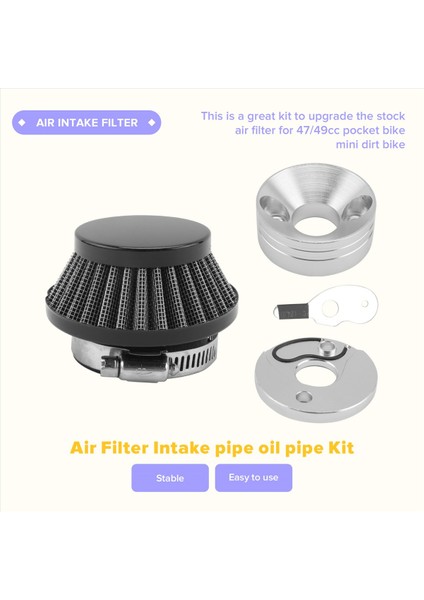 47CC 49CC Super Pocket,e Için 42MM Hava Filtresi Giriş Borusu Yağ Borusu Kiti (Yurt Dışından) indirimleri