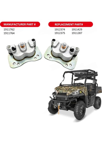 Polaris Için 1 Çift Motosiklet Arka Fren Kaliperi 1911765 1911764 (Yurt Dışından) fiyatları