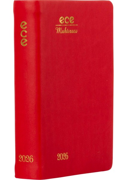 -5D Galata Kırmızı Çizgili Günlük 8,5x13 2026