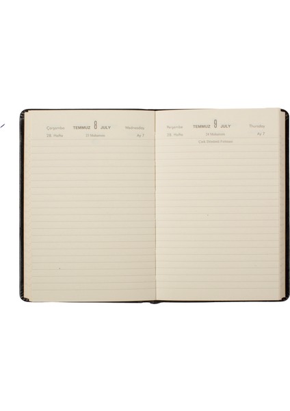 -5D Galata Kırmızı Çizgili Günlük 8,5x13 2026