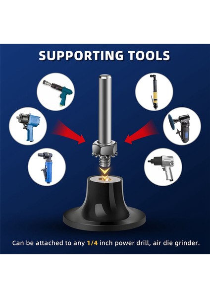 60 Parça Zımpara Diski Seti, 1/4 Inç Tutuculu 2 Inç Hızlı Değiştirilebilir Zımpara Diskleri, Kalıp Taşlama Makinesi Yüzey Hazırlama (Yurt Dışından) modelleri
