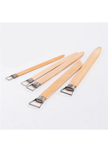 5 Adet/grup Profesyonel Bambu Polimer Kil Aletleri Çömlekçilik Seramik Kazıyıcı Modelleme Oyma Çamur Heykel Aletleri (Yurt Dışından) modelleri