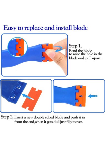 3'lü Jilet Bıçağı Kazıyıcı Alet Çiziksiz Etiket Çıkarma Kazıyıcı (Yurt Dışından) fırsatları