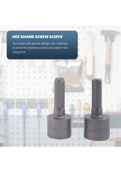 9 Adet/takım 5MM-13MM 1/4 Inç Kendin Yap Altıgen Şaft Soket Somun Sürücü Bit Seti (Yurt Dışından) indirimleri