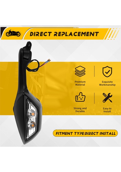 Yamaha Için Led'li Motosiklet Aksesuarları Dikiz Aynası (Yurt Dışından) indirimleri