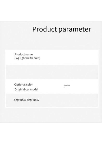 5GG941661 Vw Golf 7 Için Ön Tampon Sol Sis Lambası (Yurt Dışından) modelleri