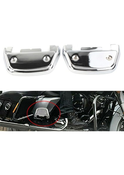 Harley Electra Glide Street Glide Road Ultra Softail Için Motosiklet Yolcu Ayaklığı Kılıfları Krom D Şeklinde Ayak Kapağı (Yurt Dışından) fiyatları