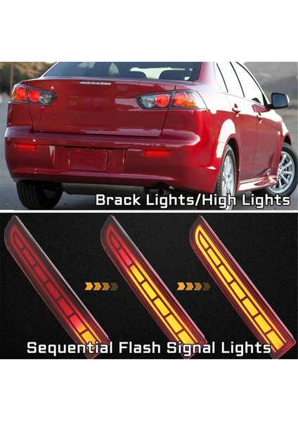 Mitsubishi Için Arka Tampon Reflektörlü Fren Lambaları (Yurt Dışından) fırsatları