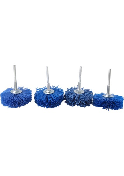 4 Adet 80X30X6MM Matkap Zımpara Tel Taşlama Tekerleği Naylon Kıl Cila Fırçası Ahşap Mobilya Maun Kaplama (Yurt Dışından)