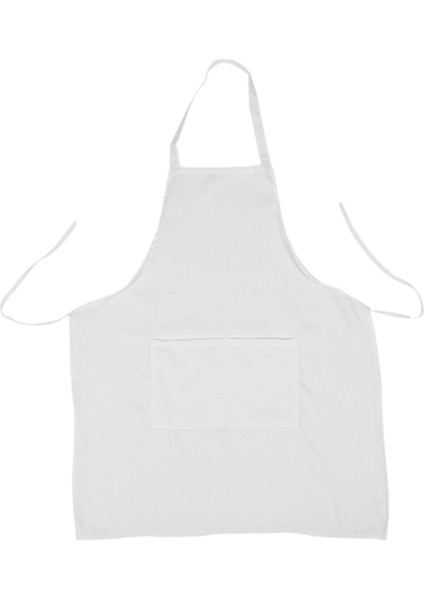 73 x 58 cm Önlük Aşçı Mutfak Ev Restoran (Beyaz) (Yurt Dışından)