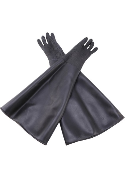 Kauçuk Siyah Kumlama Eldiveni Şeritli Aşındırıcı Kumlama Eldiveni Kumlama Kabini Için 65X30CM (Yurt Dışından) modelleri