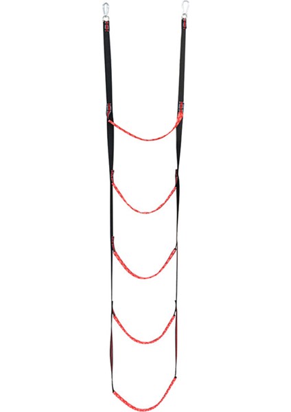 Basamaklı Tekne Halat Merdiveni, Tekne Halat Merdiveni Uzatması, Yardımcı Tekne Katlanır Merdiveni, Yelkenli, Kayak Için Yüzme Merdiveni, Kırmızı (Yurt Dışından)