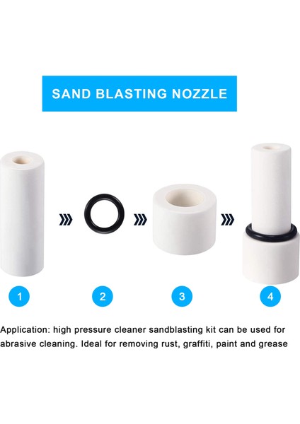 Basınçlı Yıkama Makinesi Kumlama Nozulu Ucu, Yedek Islak Kumlama Makinesi Ataşmanı, 5000 Psı (Yurt Dışından) fırsatları
