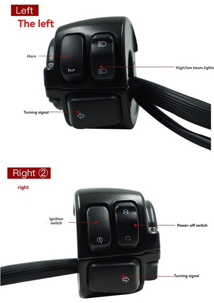 Harley Softail A Için 25MM Motosiklet Gidonu Anahtarı (Yurt Dışından) fiyatları