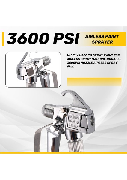 3600 Psı Yüksek Basınçlı Havasız Püskürtme Tabancası Boya Tabancası 517 Püskürtme Ucu Oturma Izgaralı Alüminyum Püskürtme Tabancası Havasız Püskürtme Makinesi Için (Yurt Dışından) indirimleri