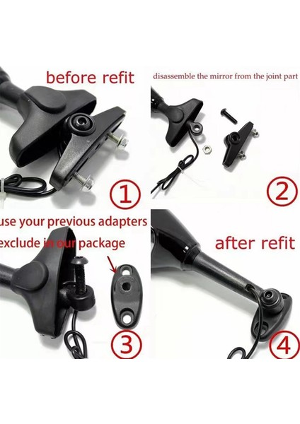 Direksiyon Sinyal Lambalı Motosiklet Yan Aynası (Yurt Dışından) fiyatları