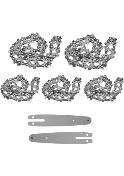 5 Adet 6 Inç Mini Testere Zinciri ve 2 Adet Yedek Testere Zinciri Çubuğu Akülü Elektrikli Taşınabilir Mini Testere Için (Yurt Dışından) fiyatları