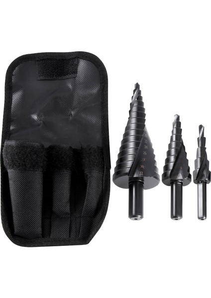 3 Adet 4-32 mm Hss Kobalt Kademeli Matkap Ucu Seti Azot Yüksek Hızlı Çelik Spiral Metal Koni Üç Köşeli Şaft Delik Kesici (Yurt Dışından) fiyatları