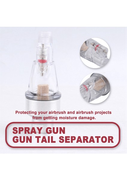 Hortum Boya Bağlantı Parçaları Aırbrush Mini Hava Filtresi Nem Su Tutucu 1/8 Inç Alet Seti (Yurt Dışından) indirimleri