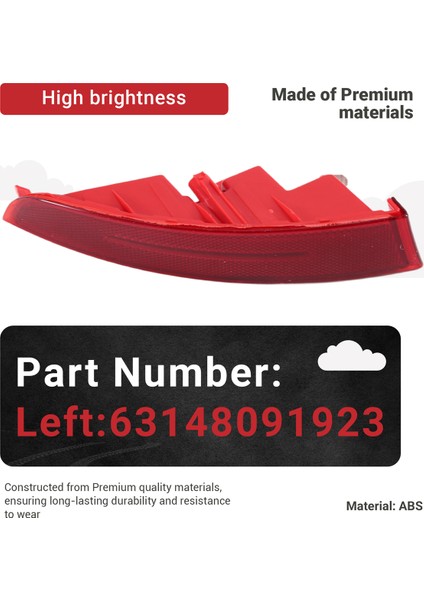 Bmw X5 G05 X7 G07 Için Arka Tampon Reflektör Alt Lambası 63148091923 (Yurt Dışından) fırsatları