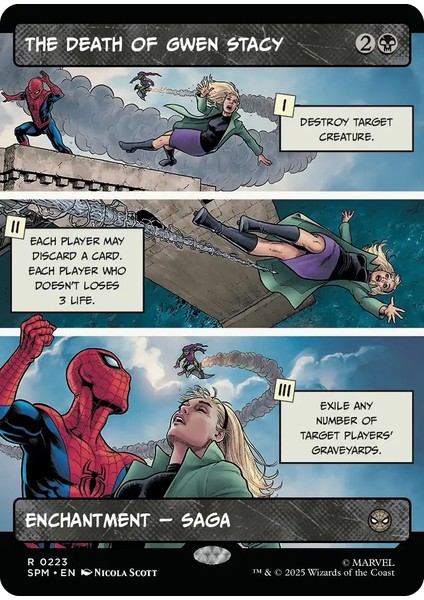 The Death Of Gwen Stacy Foil R-0223 Lisanslı Oyun Kartı
