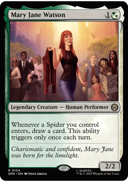 Mary Jane Watson Foil R-0134 Lisanslı Oyun Kartı