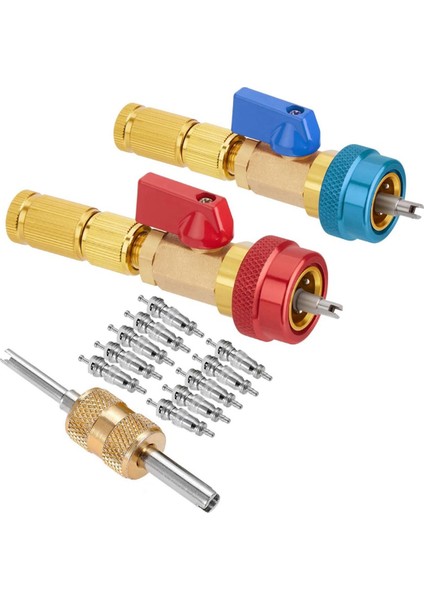 R134A Vana Çekirdeği Hızlı Sökme Aleti Soğutucu Klima Için Yüksek/düşük Basınçlı Vana Çekirdeği Sökme Aleti (Yurt Dışından)