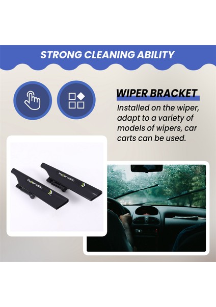 Hypersonic 2 Adet Siyah Silecek Standı Ön Cam Silecek Kanadı Ön Cam Silecek Lastiği Spoiler Arkadaş Kanadı Otomobil Araç Aksesuarları (Yurt Dışından) fırsatları