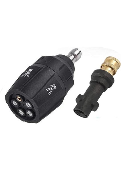 Karcher K2-K7 Yüksek Basınçlı Yıkama Makinesi Nozulu Için 5'i 1 Arada Yüksek Basınçlı Döner Türbin Nozul Adaptörü Hızlı Bağlantı (Yurt Dışından)