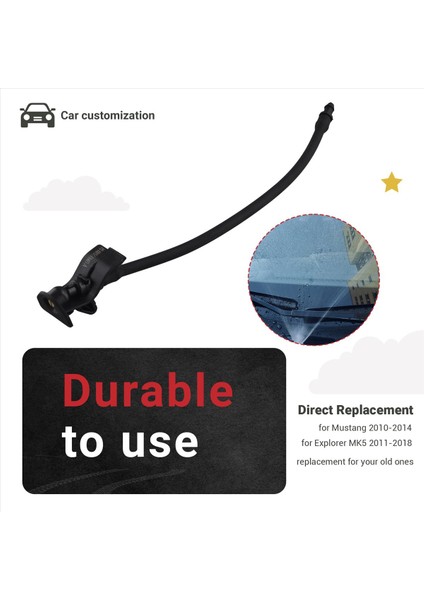 Ford Mustang 2010-2014 Ford Explorer Mk5 2011-2018 Için Araç Ön Cam Silecek Yıkama Meme Püskürtücüsü BB5Z17603A (Yurt Dışından) indirimleri