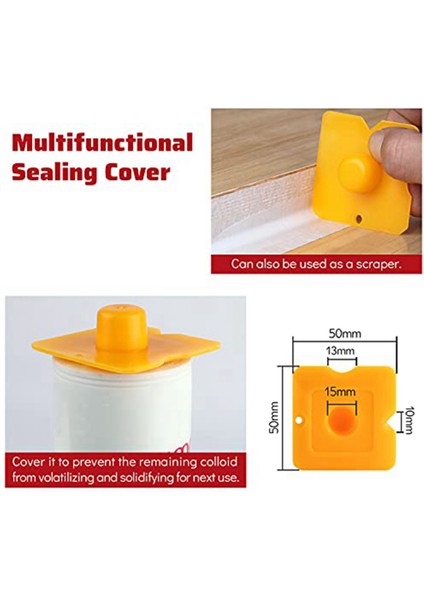 Kalafatlama Alet Seti Sızdırmazlık Maddesi Ucu, 16 Parça Silikon Alet Seti Silikon Kartuş Ucu Kesici Ucu Iğne Fırça ve Kalafat Kapağı (Yurt Dışından) fiyatları