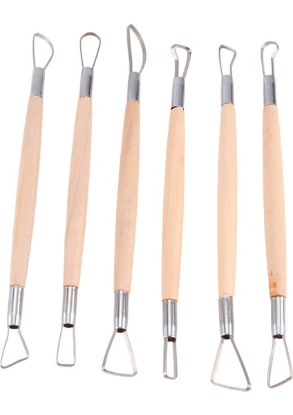 6 x 8 Inç Çift Uçlu Heykeltıraş Oyma Aleti Ahşap Saplı (Yurt Dışından)