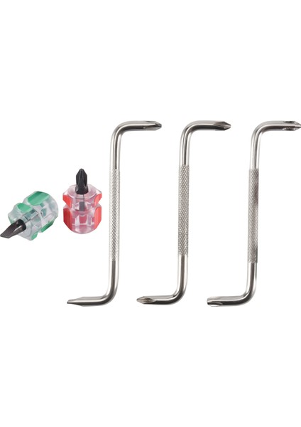 5'i 1 Arada Ofset Tornavida Z Şekilli Tornavidalar Manyetik Yivli Phillips Çift Uçlu El Aleti Seti (Yurt Dışından)