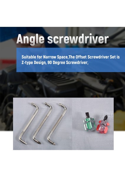 5'i 1 Arada Ofset Tornavida Z Şekilli Tornavidalar Manyetik Yivli Phillips Çift Uçlu El Aleti Seti (Yurt Dışından) fırsatları