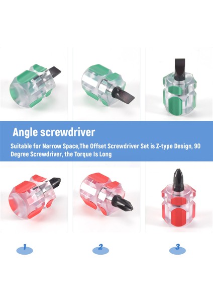 5'i 1 Arada Ofset Tornavida Z Şekilli Tornavidalar Manyetik Yivli Phillips Çift Uçlu El Aleti Seti (Yurt Dışından) indirimleri