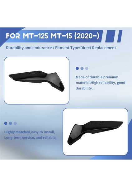 Motosiklet Ön Cam Yan Rüzgar Deflektörü Spoiler Siyah (Yurt Dışından) indirimleri