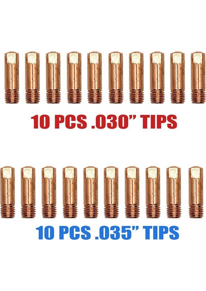 Lincoln Magnum 100L ve Weld-Pak 100HD 125HD 140HD Mıg Kaynak Makinesi, Mıg Eastwood 135/175 Için 24 Parça Gazsız Nozul Ucu Seti (Yurt Dışından) modelleri