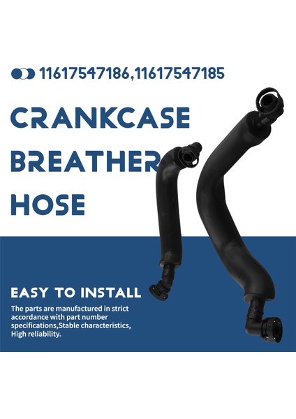 Bmw E60 545I E63 E64 645CI E66 735LI 745LI X5 Için 2x Sol + Sağ Karter Havalandırma Hortumu 11617547185 11617547186 (Yurt Dışından) fırsatları