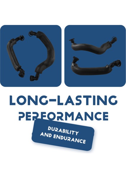 Bmw E60 545I E63 E64 645CI E66 735LI 745LI X5 Için 2x Sol + Sağ Karter Havalandırma Hortumu 11617547185 11617547186 (Yurt Dışından) indirimleri