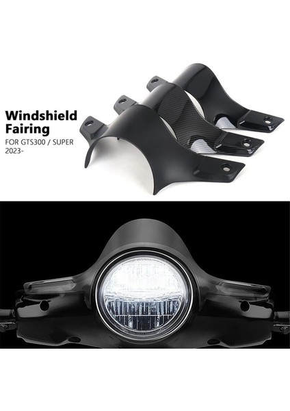 Vespa Gts 300 Super GTS300 GTS300 2023 2024 Parlak Siyah Motosiklet Ön Seyahat Spor Güneşlik Ön Camı (Yurt Dışından) fiyatları