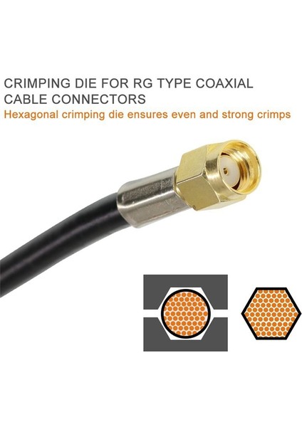 Koaksiyel Kablo Sıkma Pensesi Seti HS-05H RG55, 62 Için Sıkma Pensesi (Yurt Dışından) modelleri