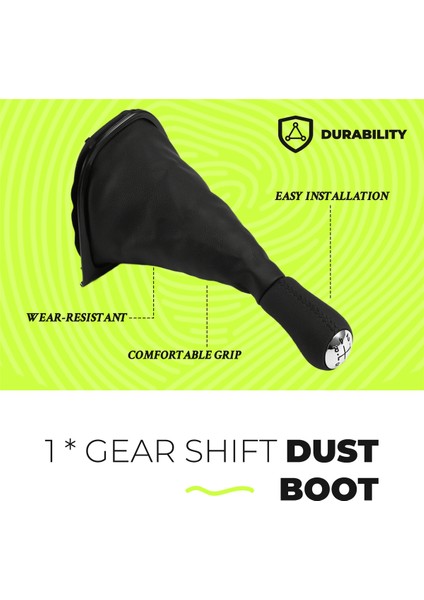 Renault Clio 4 Iv 2012-2020 Lhd Için Manuel Şanzıman 5 Vites Pu Deri Vites Topuzu Kolu Körük (Yurt Dışından) indirimleri