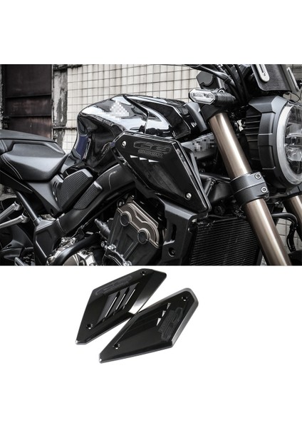 Honda CB650R 2019 2020 2021 Için Parlak Siyah Motosiklet Çerçeve Yan Panel Koruyucu Kapak Kabuğu Emme Borusu Koruyucusu (Yurt Dışından) indirimleri