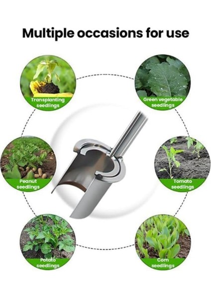 Soğan Dikim Aleti, Fide Dikimi, Ağaç Dikimi ve Çim Alanlarının Havalandırılması Için Verimli Karbon Çelik Dikim Alet Seti (Yurt Dışından) modelleri