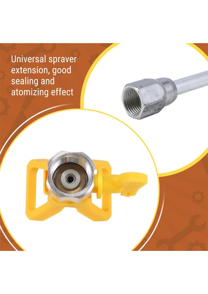 4 Parçalı Havasız Boya Püskürtme Alet Seti 11,8 Inç Uzatma Çubuğu, 517 Püskürtme Ucu ve Nozul Ucu Koruyucusu (Yurt Dışından) indirimleri