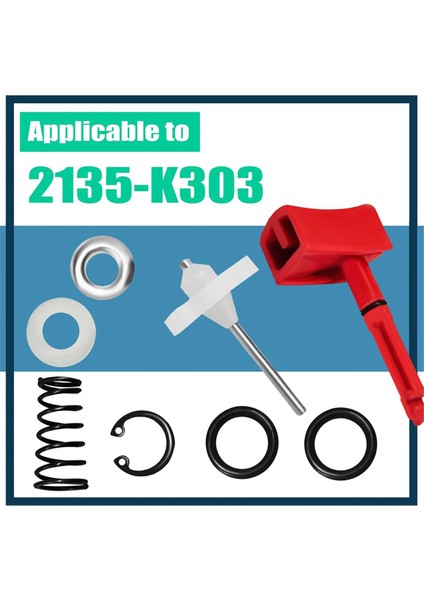 Ingersoll Rand 2115TIMAX Darbeli Anahtar Için 2135-K303 Hava Giriş Takımı Parçaları ve Tetik Tertibatı (Yurt Dışından) modelleri