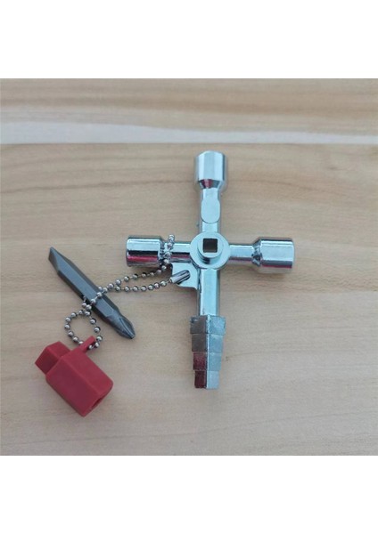 2 Adet Evrensel Anahtar Anahtarı 4'ü 1 Arada Kontrol Kabini Anahtarı, Su Elektrik Sayacı Radyatör Asansörü Için Kare Üçgen Anahtar (Yurt Dışından) fırsatları